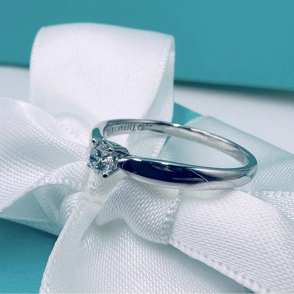 Tiffany & Co. .21 CT Harmony Diamond Engagement Ring w Certificate & Packaging